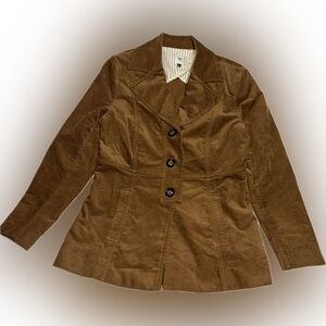 CABI Chestnut Corduroy Fitted Jacket Blazer Style 3554 Size Medium